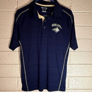 Champion Dark Blue Men's Polo with Gold Accents